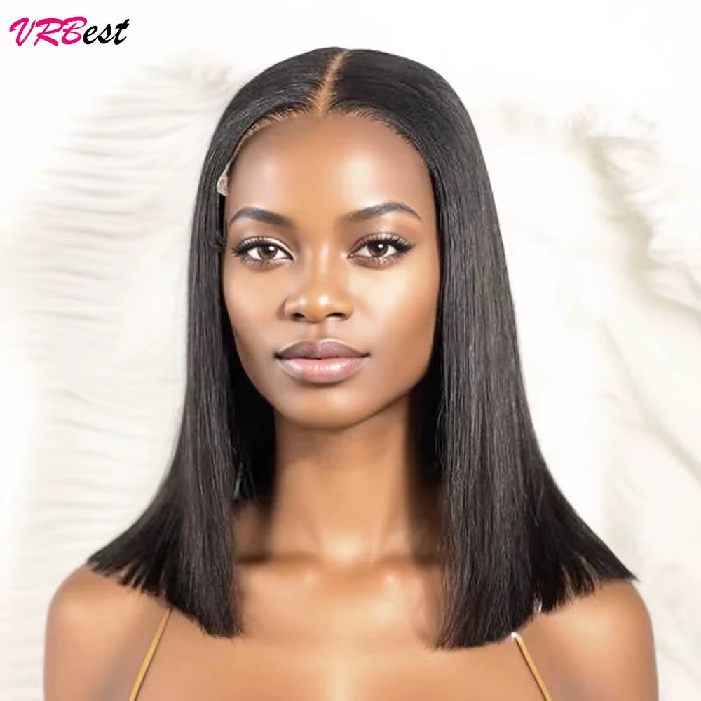 Straight Bob Wig Lace Front Human Hair Wigs for Women Transparent Full Lace Frontal Wig Human Hair