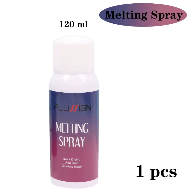 120Ml Lace Melting Spray Seamless Finish Glue Spray Wig Melting Spray & Hair Adhesive for Lace Wigs Strong Invisible Lace Glue
