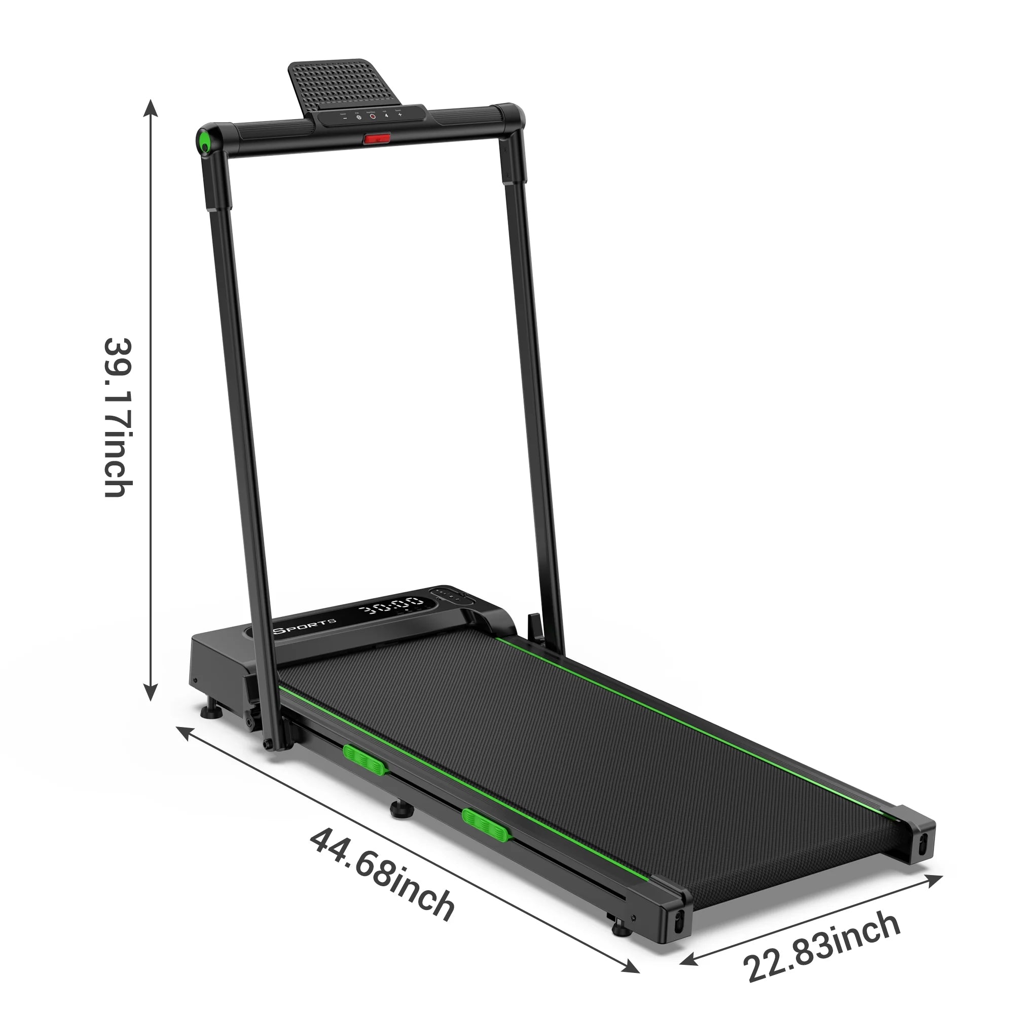 2 in 1 Walking Pad for Home/Office,Folding Treadmill 2.5Hp, under Desk Treadmill with Remote,0.6-7.6Mph