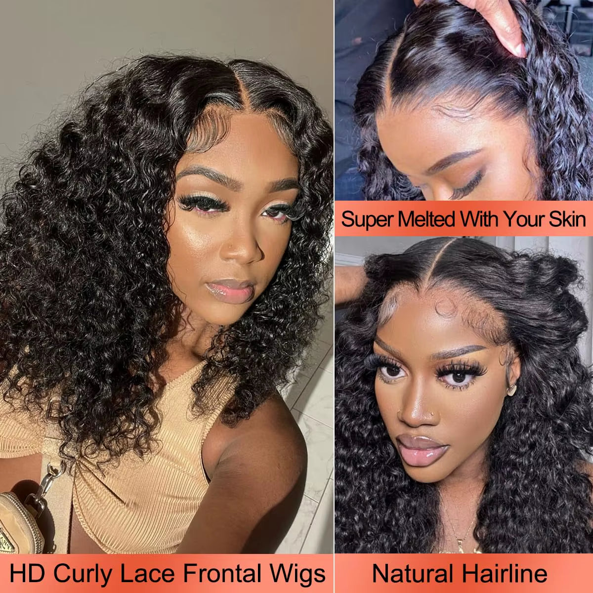 Short Bob Lace Frontal Wig Human Hair 13X4 Deep Wave 180% Density Lace Front Wigs Short Bob Wig Human Hair Lace Frontal Wigs