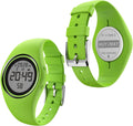 Pedometer Watch Wristwatch with 2 Alarm Clocks, Stopwatch, Always on Display, Sports Watch Distance/Calorie/Step Counter for Women (Green)