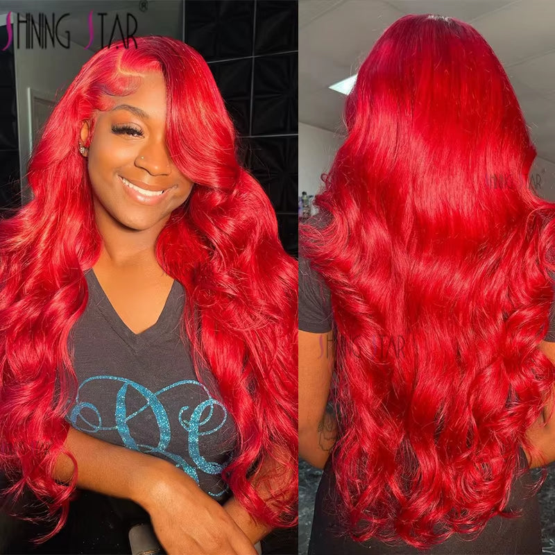 99J Burgundy 13X6 HD Lace Frontal Wigs Body Wave Colored Red Lace Front Wigs 13X4 Lace Front Wig Human Hair Wigs Transparent Wig