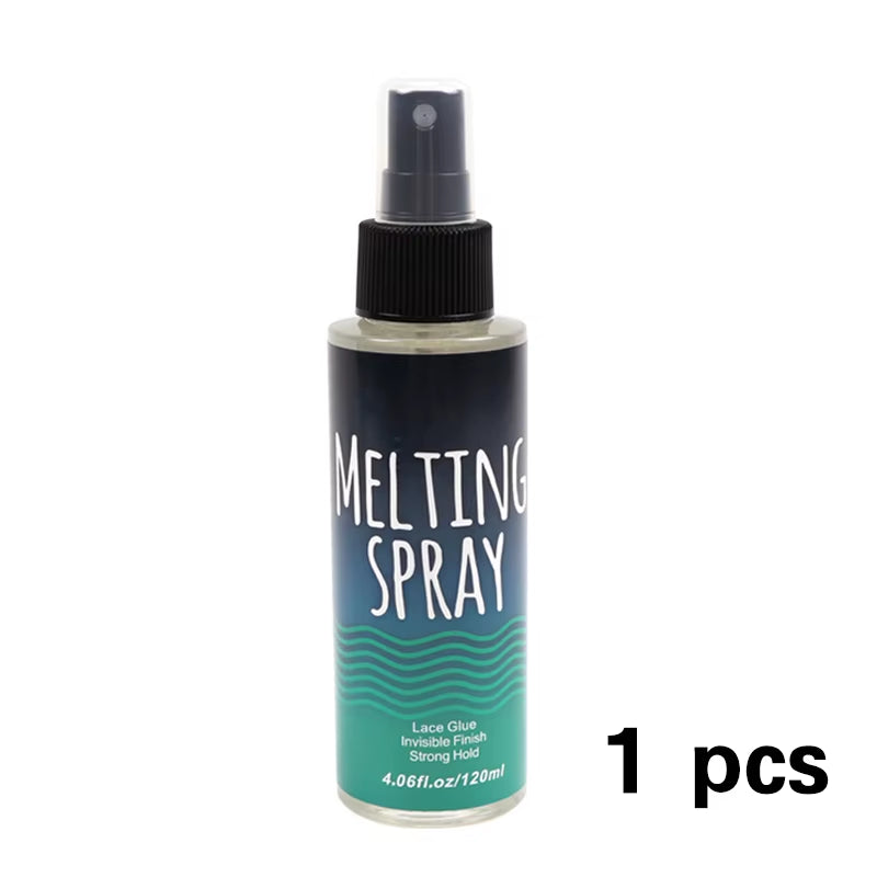 120Ml Lace Melting Spray Seamless Finish Glue Spray Wig Melting Spray & Hair Adhesive for Lace Wigs Strong Invisible Lace Glue