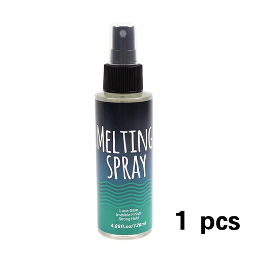120Ml Lace Melting Spray Seamless Finish Glue Spray Wig Melting Spray & Hair Adhesive for Lace Wigs Strong Invisible Lace Glue