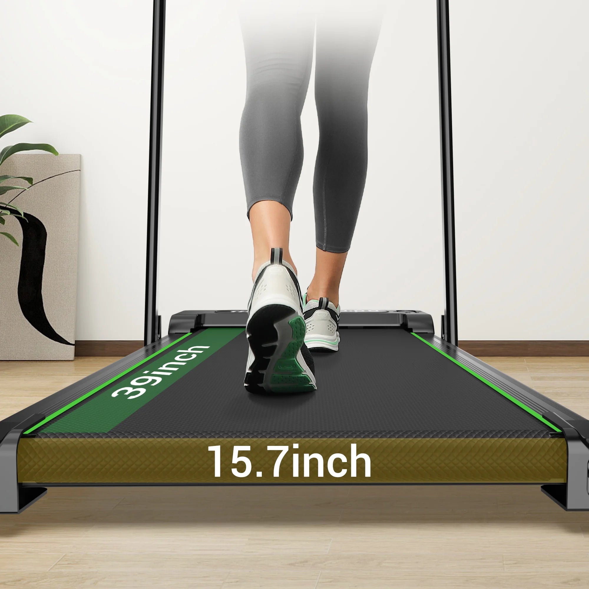 2 in 1 Walking Pad for Home/Office,Folding Treadmill 2.5Hp, under Desk Treadmill with Remote,0.6-7.6Mph
