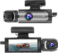 1080P Dual Dash Cam with Night Vision, G Sensor & Loop Recording, 3.16" Screen