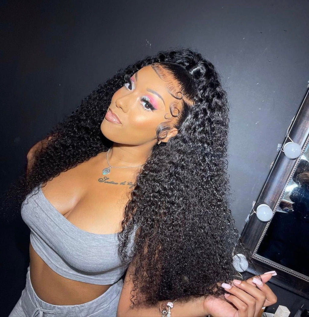 HD 360 Lace Front Wigs Human Hair Pre Plucked Full Lace Wigs for Black Women Human Hair Frontal Wig Human Hair 180 Density Deep Wave 18 Inch 360 Wig Full Lace 360 Wig