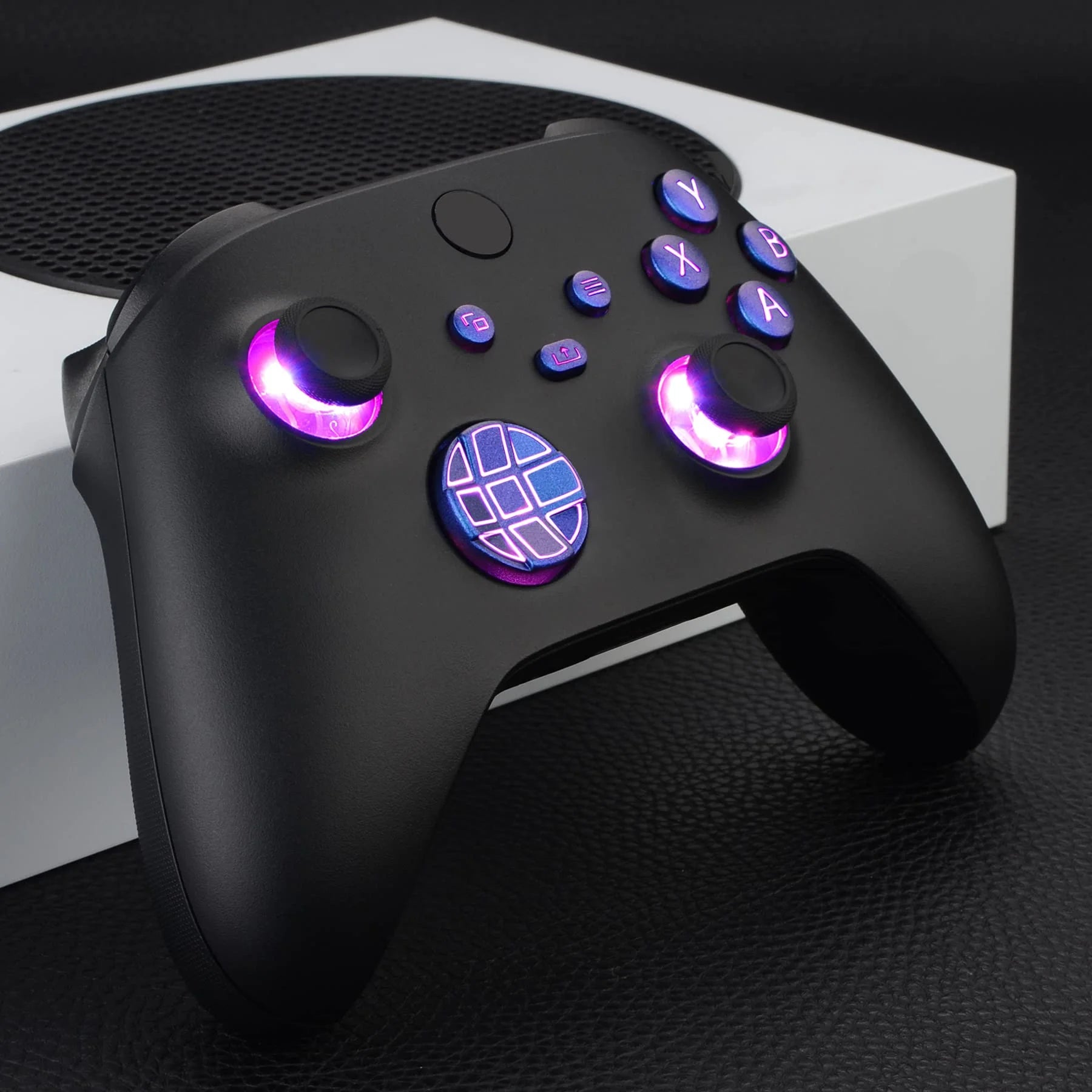 Chameleon Purple Blue Multi-Colors Buttons DTF LED Kit for Xbox Series X/S Controller(Not Included Controller)