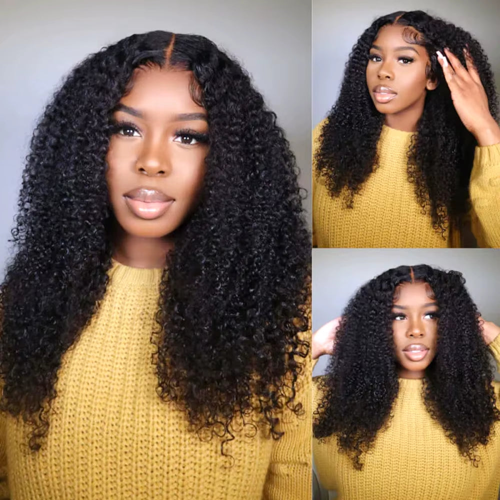 Deep Wave 13X6 13X4 HD Lace Frontal Wig Invisible Strap 360 Full Lace Glueless Wig Kinky Curly 30 Inch Lace Front Human Hair Wig