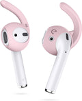 Earbuddyz 2.0 Ear Hooks and Covers Accessories Compatible with Apple Airpods 1 & 2 or Earpods Headphones/Earphones/Earbuds (3 Pairs) (Pretty in Pink)