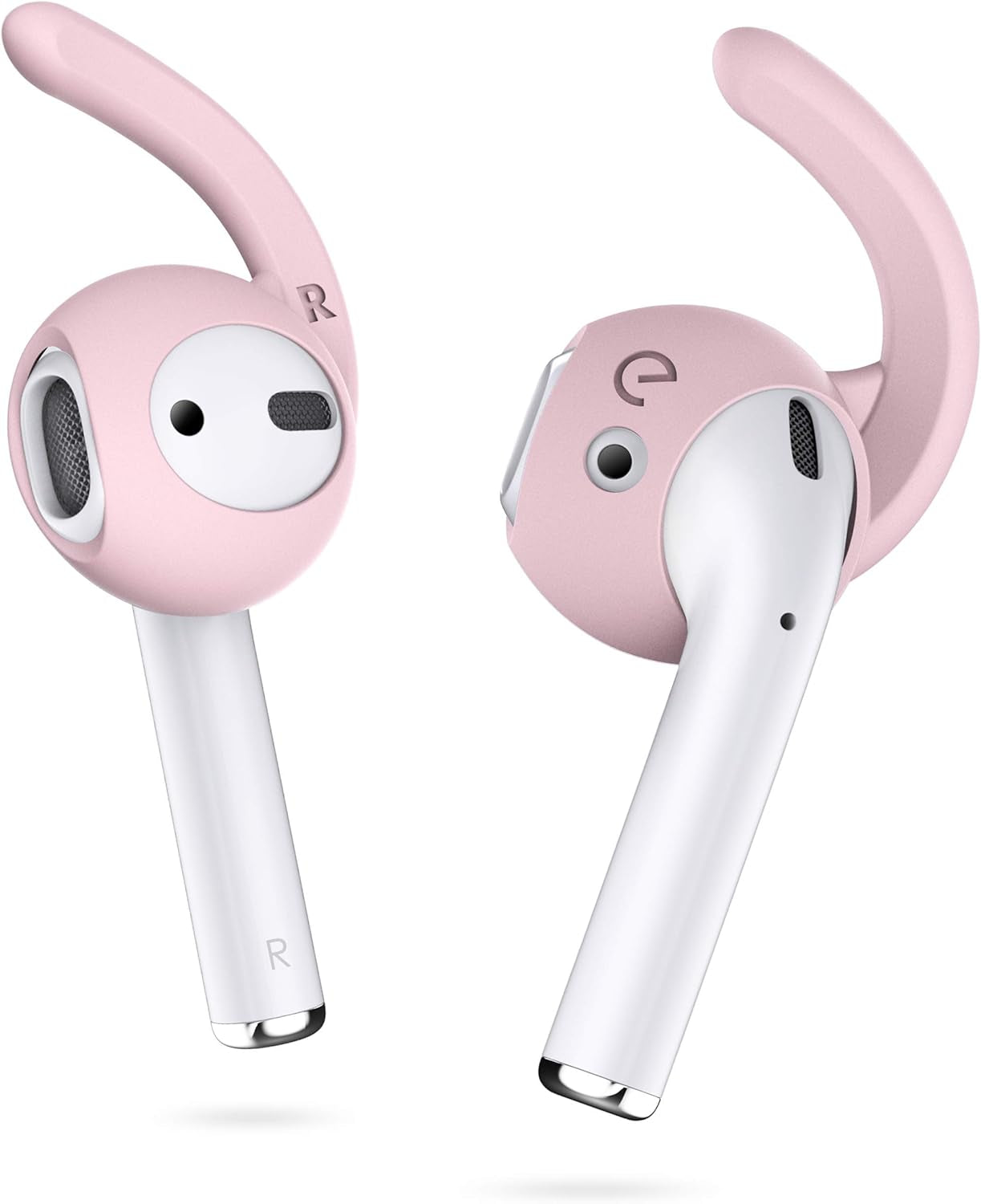 Earbuddyz 2.0 Ear Hooks and Covers Accessories Compatible with Apple Airpods 1 & 2 or Earpods Headphones/Earphones/Earbuds (3 Pairs) (Pretty in Pink)