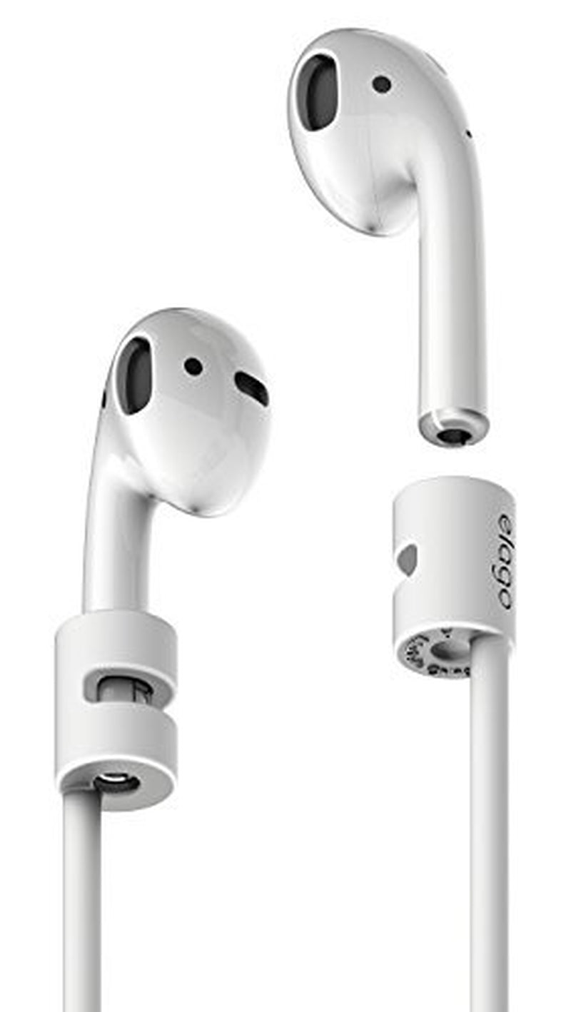 Elago Airpods Strap [White] - [Compatible with Apple Airpods 1 &