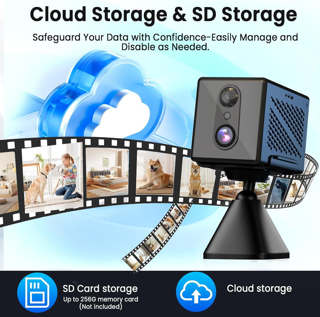 2025 Upgraded 4K Security Camera, 5Ghz Wifi Indoor Camera, Home Security Camera