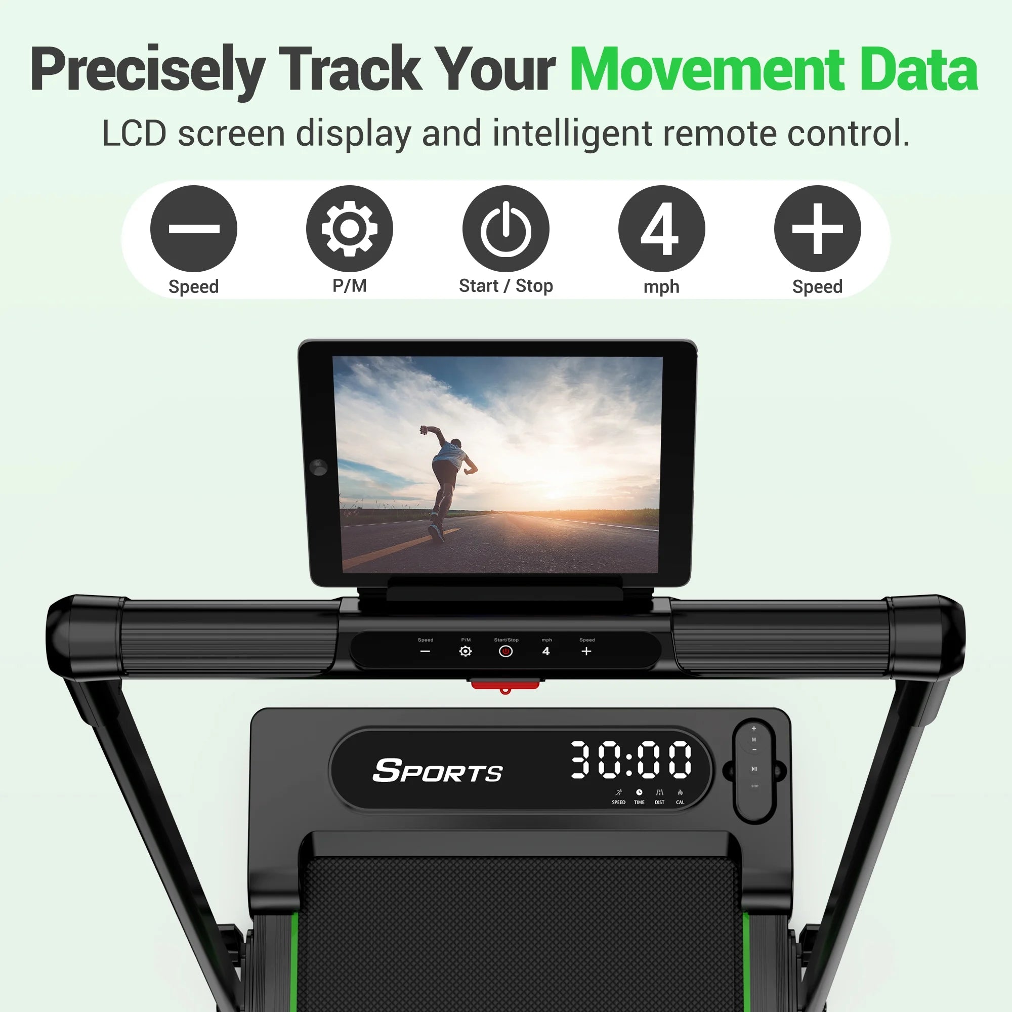 2 in 1 Walking Pad for Home/Office,Folding Treadmill 2.5Hp, under Desk Treadmill with Remote,0.6-7.6Mph