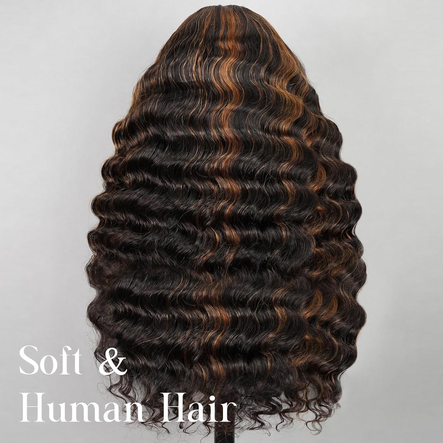 13X4 Loose Curly Wave Wig 1B/30 Ready to Go Glueless Wigs Human Hair Highlight Lace Front Wig Human Hair Pre Plucked Cut Lace 210% Density Pre Bleached (24Inch, 13X4 Loose Wave)