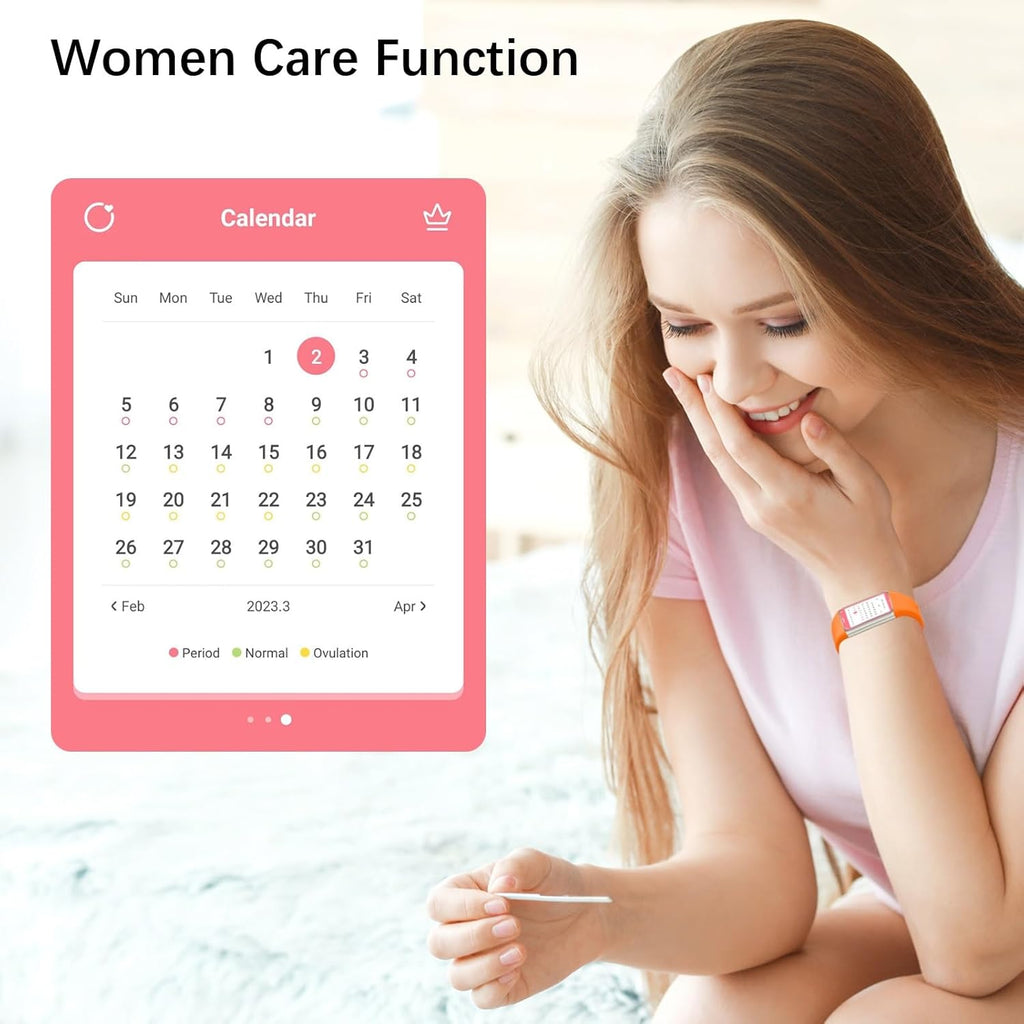 Fitness Tracker with 24/7 Heart Rate and Blood Pressure Monitor, Blood Oxygen, Sleep Tracker, Step Tracker, Calorie Counter, IP68 Waterproof Fitness Watch, Smart Watch for Iphone Android Compatible