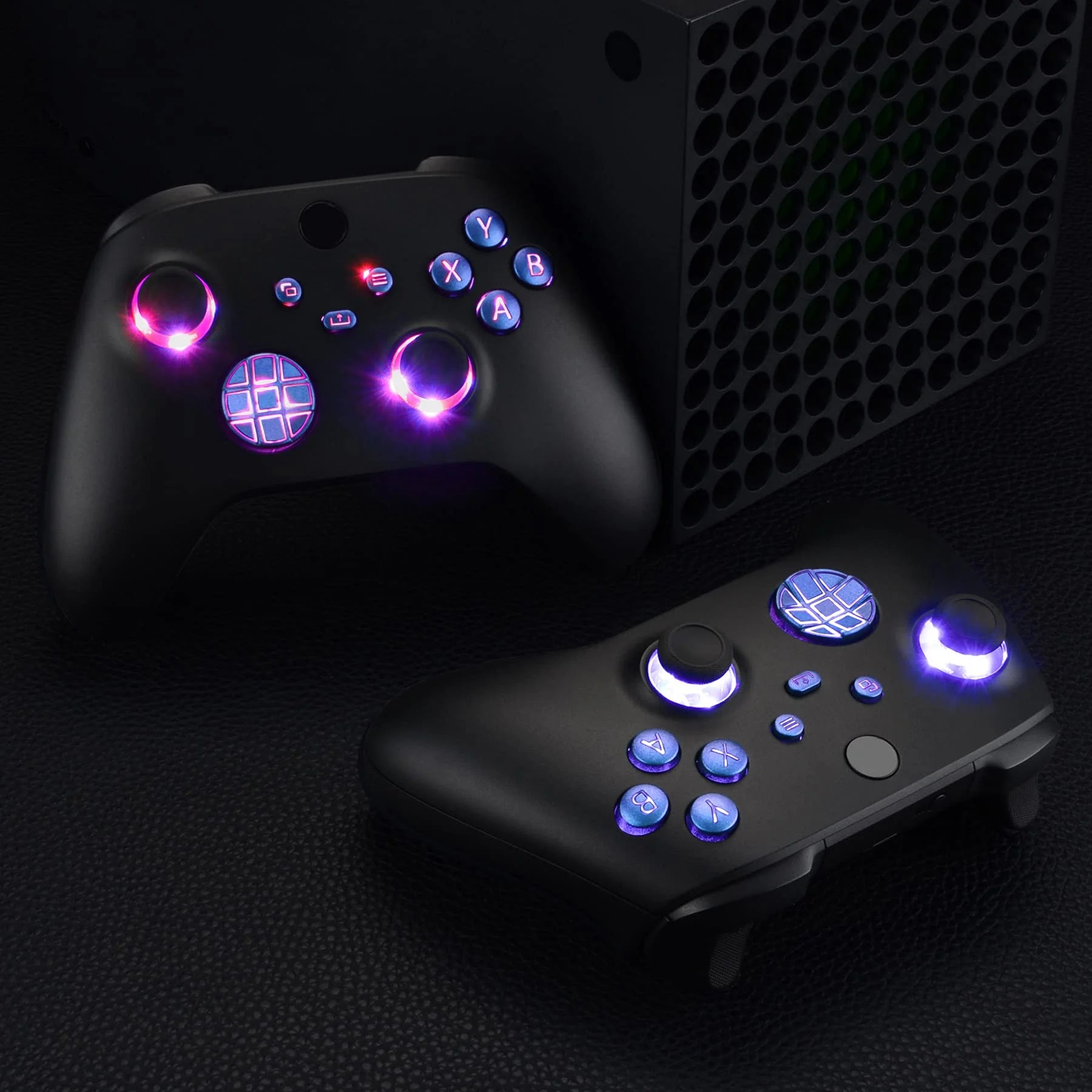 Chameleon Purple Blue Multi-Colors Buttons DTF LED Kit for Xbox Series X/S Controller(Not Included Controller)